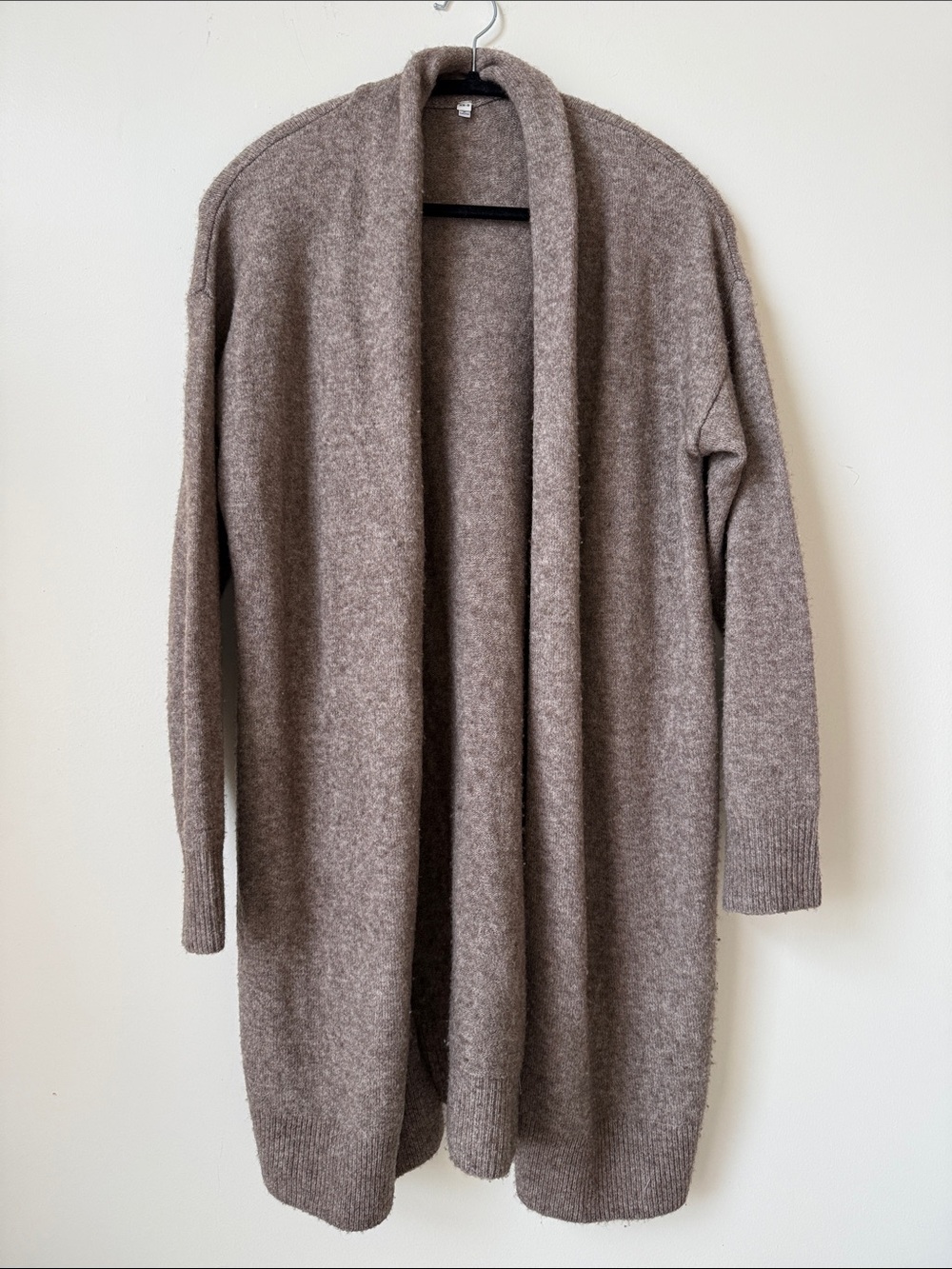 Muji oversized wool yak blend soft long cardigan duster